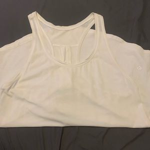 Lululemon love tank pleated white 6